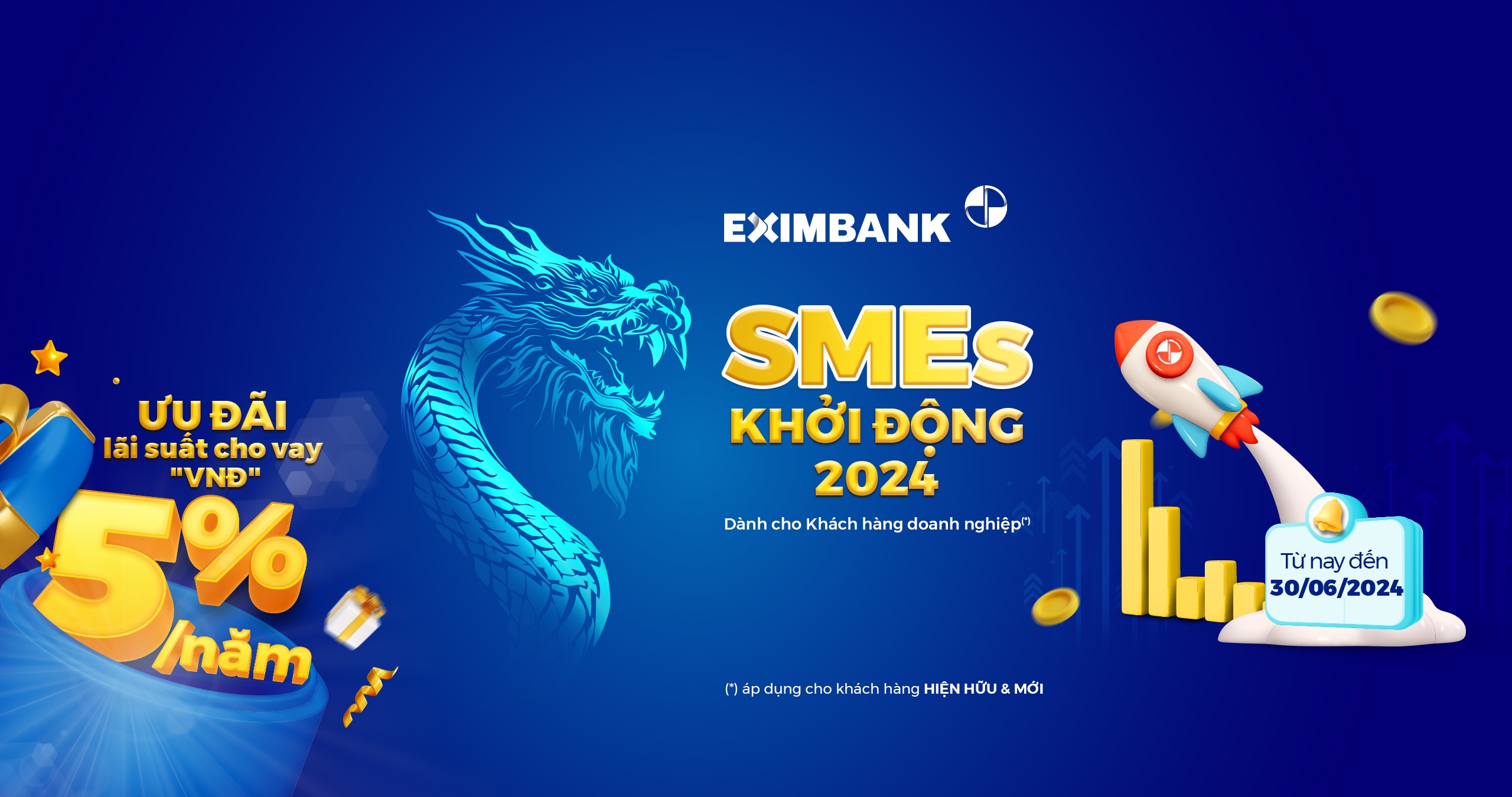 Eximbank cho vay ưu đãi “SMEs – Khởi động 2024” Eximbank cho vay ưu đãi “SMEs – Khởi động 2024”