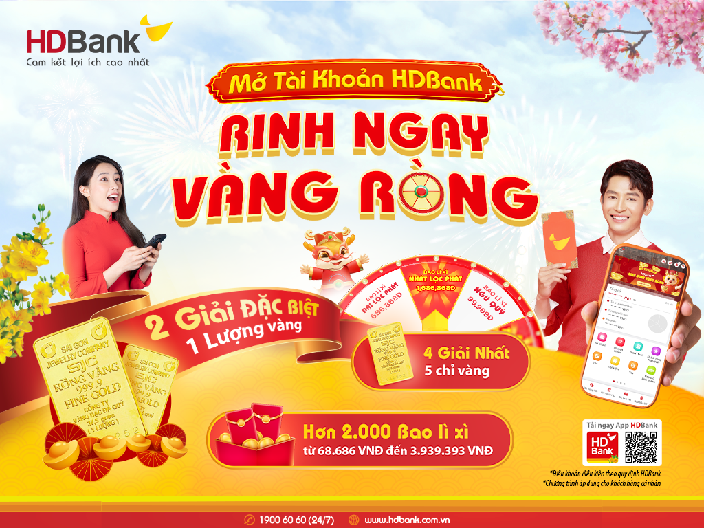 Khách hàng HDBank rộn ràng nhận thưởng “tiền tỷ” Khách hàng HDBank rộn ràng nhận thưởng “tiền tỷ”
