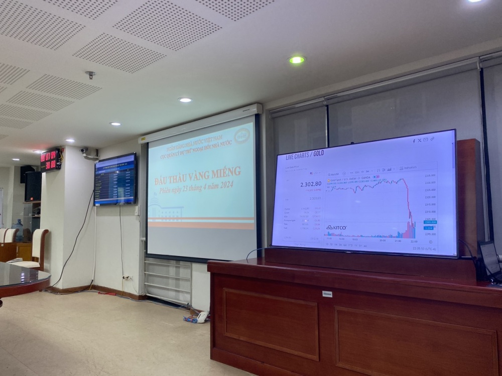 NHNN tiếp tục tổ chức đấu thầu vàng miếng vào ngày 25/4