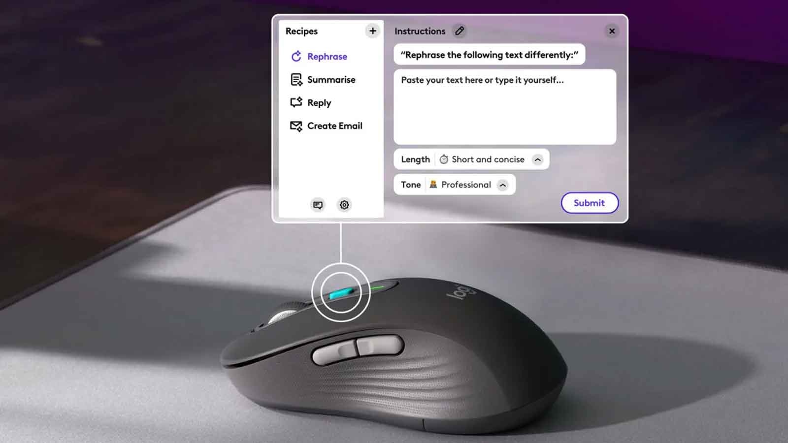 Logitech ra mắt chuột tích hợp nút mở ChatGPT: Signature AI Edition M750