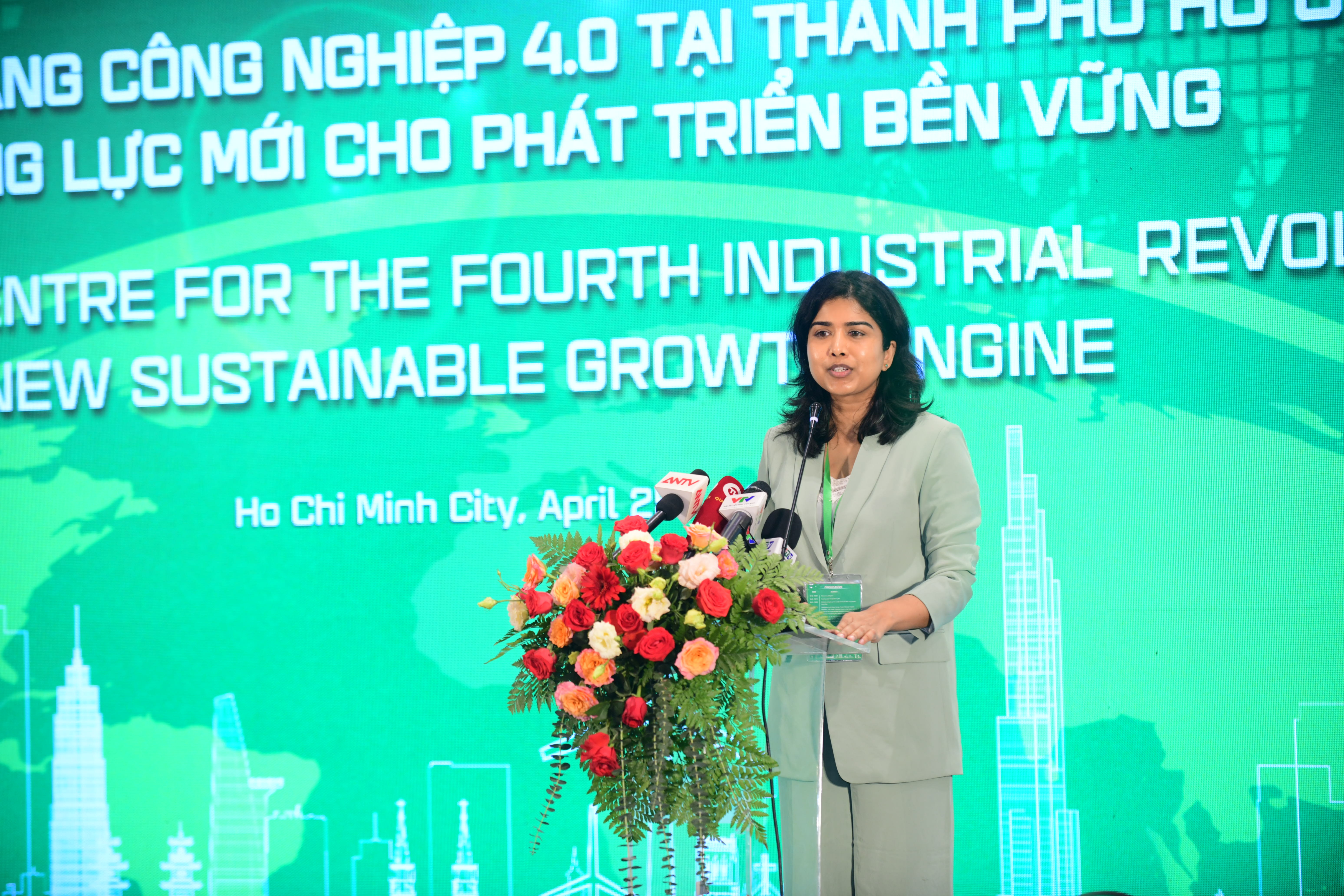  bà Manju George, Trưởng ban Tác động và Tích hợp Chiến lược, Mạng lưới C4IR và Gắn kết với Đối tác