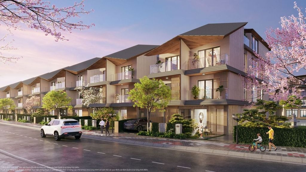 Mỗi căn biệt thự được thiết kế chắt lọc tinh hoa Nhật Bản mang đến giá trị độc bản