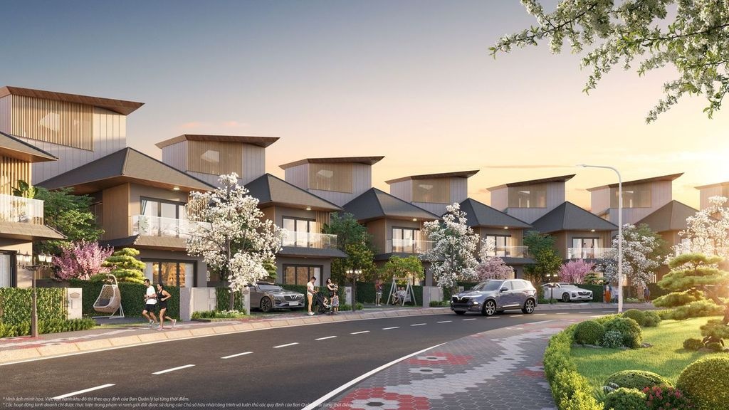 Thiên nhiên đa tầng sinh động với những khu vườn xanh mướt trước cửa nhà