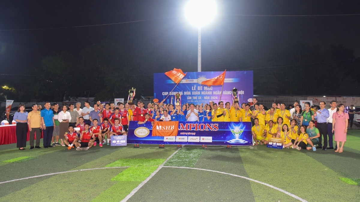Bế mạc Cúp bóng đá Mùa xuân ngành Ngân hàng Hà Nội lần thứ 20