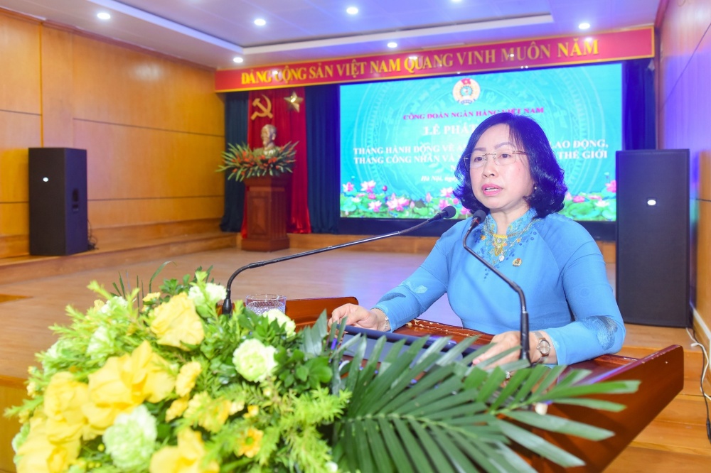 Công đoàn Ngân hàng Việt Nam phát động Tháng hành động về An toàn, vệ sinh lao động, Tháng Công nhân và Ngày Môi trường thế giới Công đoàn Ngân hàng Việt Nam phát động Tháng hành động về An toàn, vệ sinh lao động, Tháng Công nhân và Ngày Môi trường thế giới