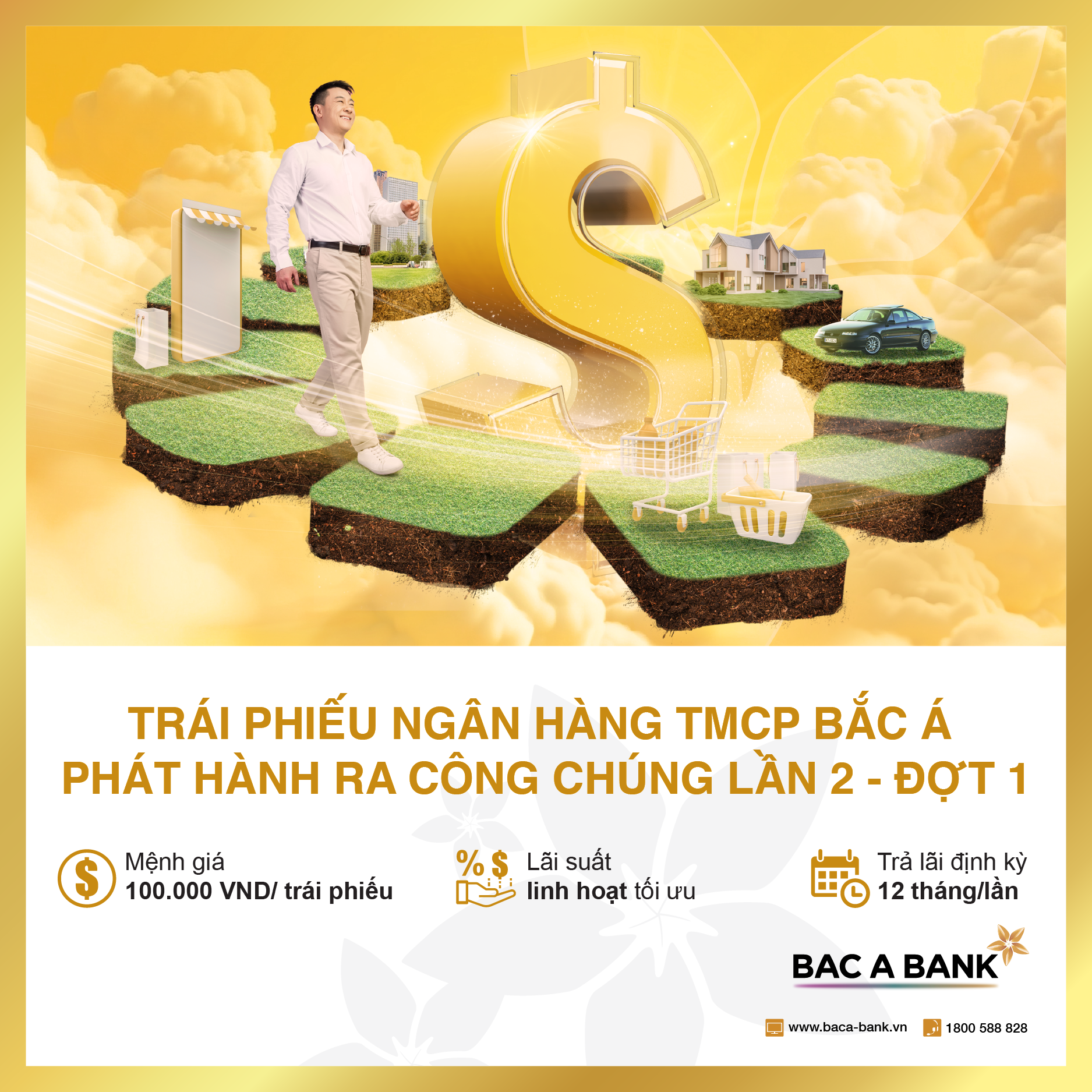 Sinh lời an toàn, hiệu quả cùng trái phiếu BAC A BANK