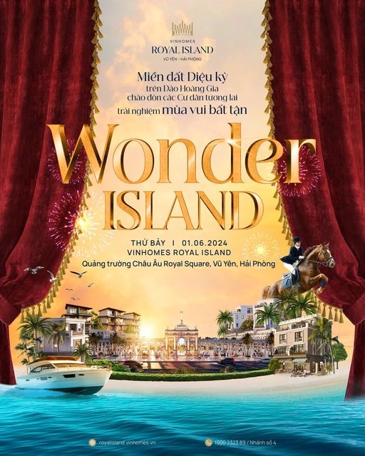 Lễ hội Wonder Island kéo dài suốt ngày 1/6 sẽ đưa nhiều nghệ sĩ đình đám đến Thành phố Đảo Hoàng Gia và chiêu đãi cư dân, du khách với những màn trình diễn mãn nhãn Lễ hội Wonder Island kéo dài suốt ngày 1/6 sẽ đưa nhiều nghệ sĩ đình đám đến Thành phố Đảo Hoàng Gia và chiêu đãi cư dân, du khách với những màn trình diễn mãn nhãn