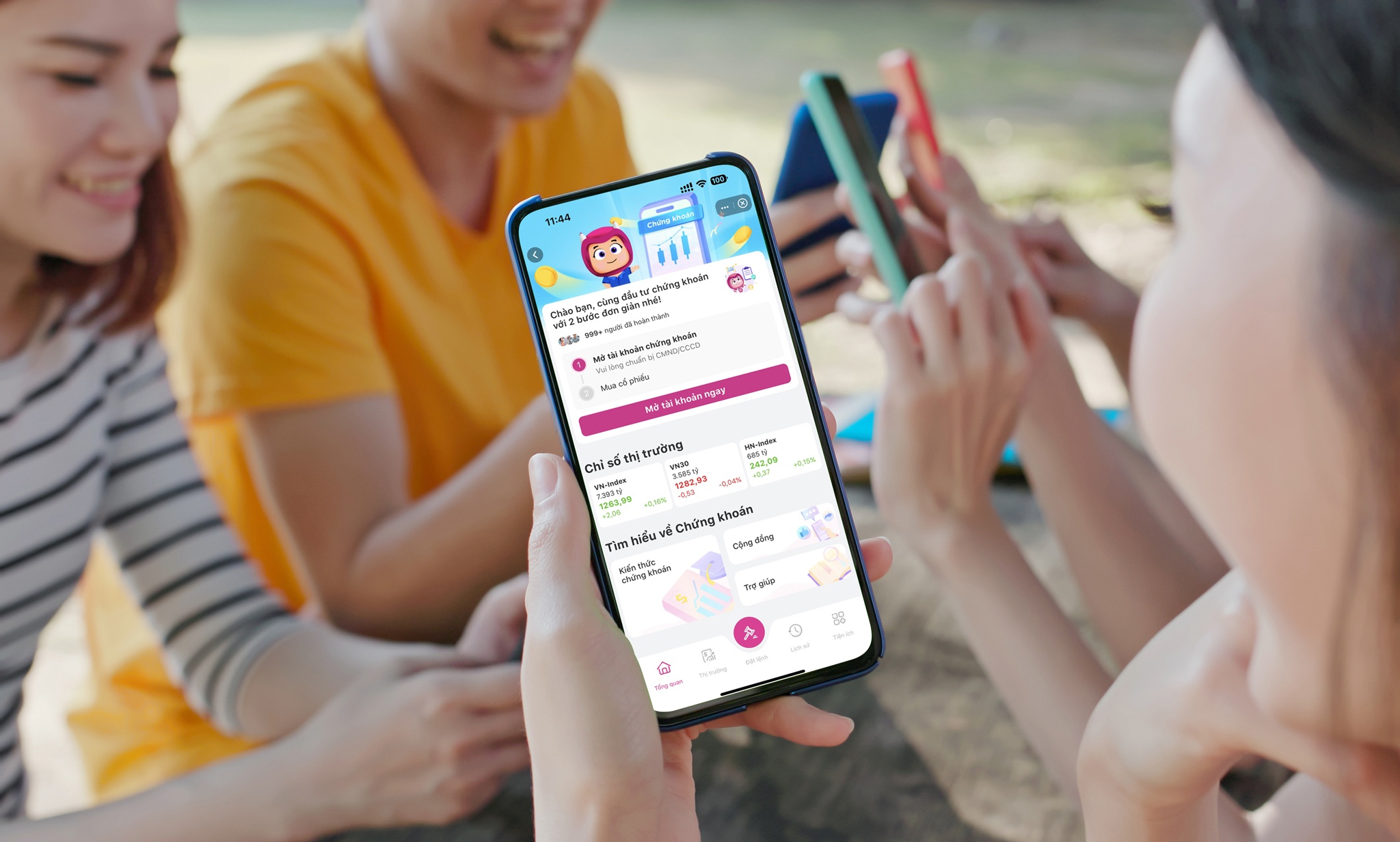 Ngay trên MoMo, người dùng có thể mở tài khoản chứng khoán hoàn toàn trực tuyến