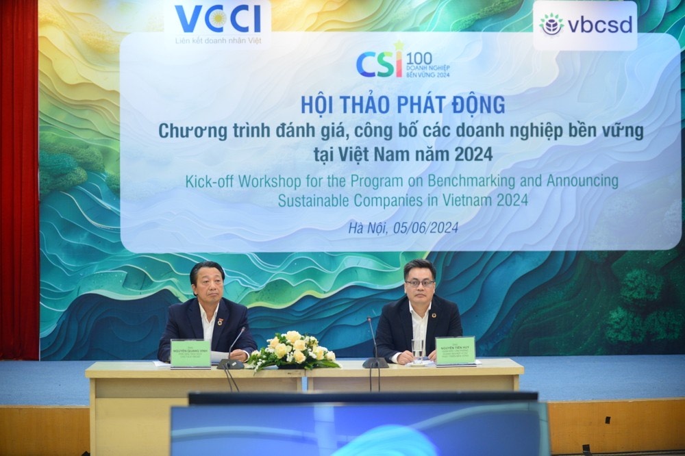 VCCI là cơ quan chủ trì phối hợp cùng Ban Kinh tế Trung ương, Bộ Lao động, Thương binh và Xã hội, Bộ Tài nguyên và Môi trường và Tổng Liên đoàn Lao động Việt Nam tổ chức Chương trình CSI 2024 VCCI là cơ quan chủ trì phối hợp cùng Ban Kinh tế Trung ương, Bộ Lao động, Thương binh và Xã hội, Bộ Tài nguyên và Môi trường và Tổng Liên đoàn Lao động Việt Nam tổ chức Chương trình CSI 2024