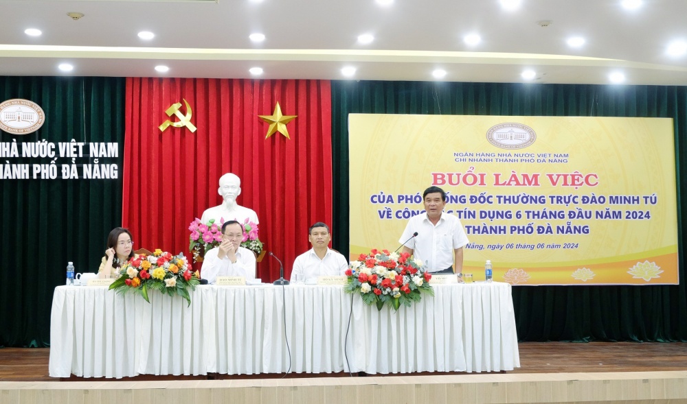 Phó Thống đốc Đào Minh Tú làm việc với ngành Ngân hàng Đà Nẵng về công tác tín dụng