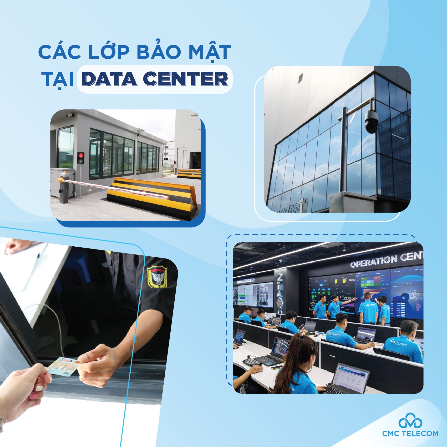 Hệ thống bảo mật đa lớp theo chuẩn TVRA của CMC Data Center Tân Thuận Hệ thống bảo mật đa lớp theo chuẩn TVRA của CMC Data Center Tân Thuận