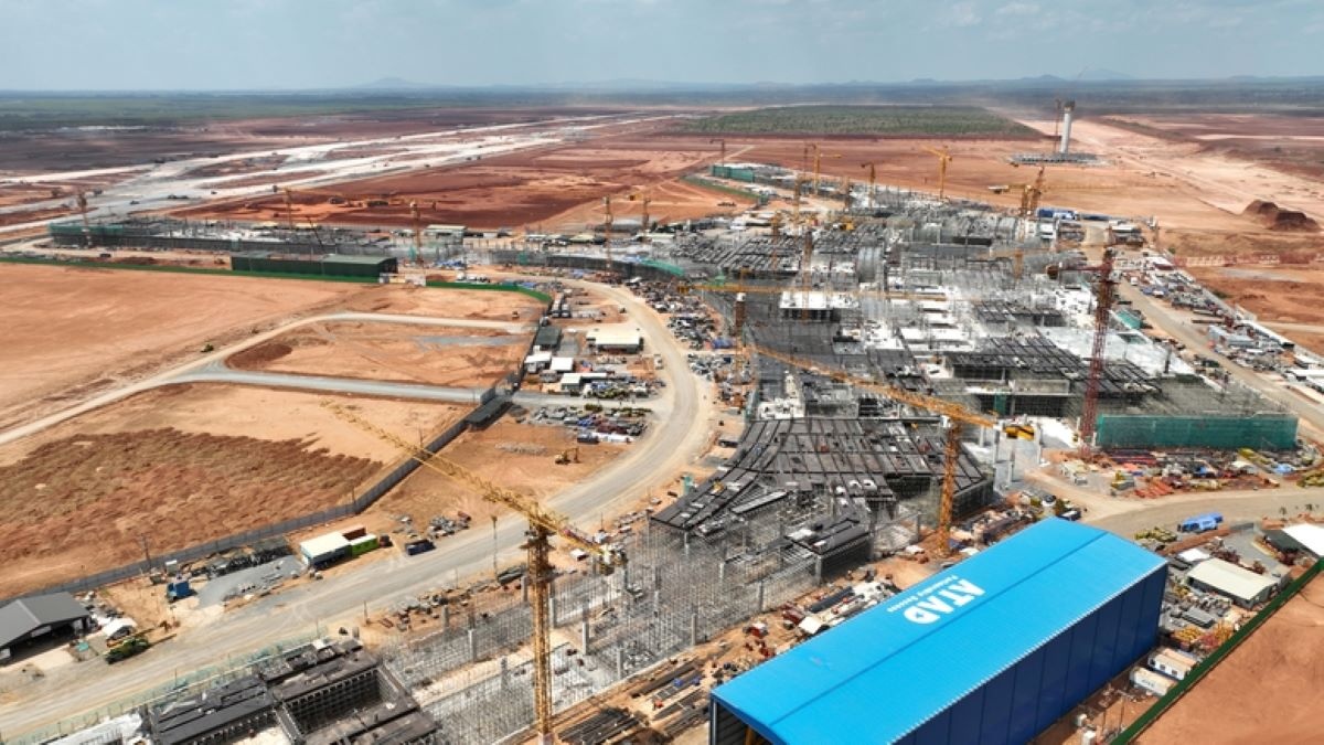  Tiến độ xây dựng dự án Sân bay Quốc tế Long Thành.