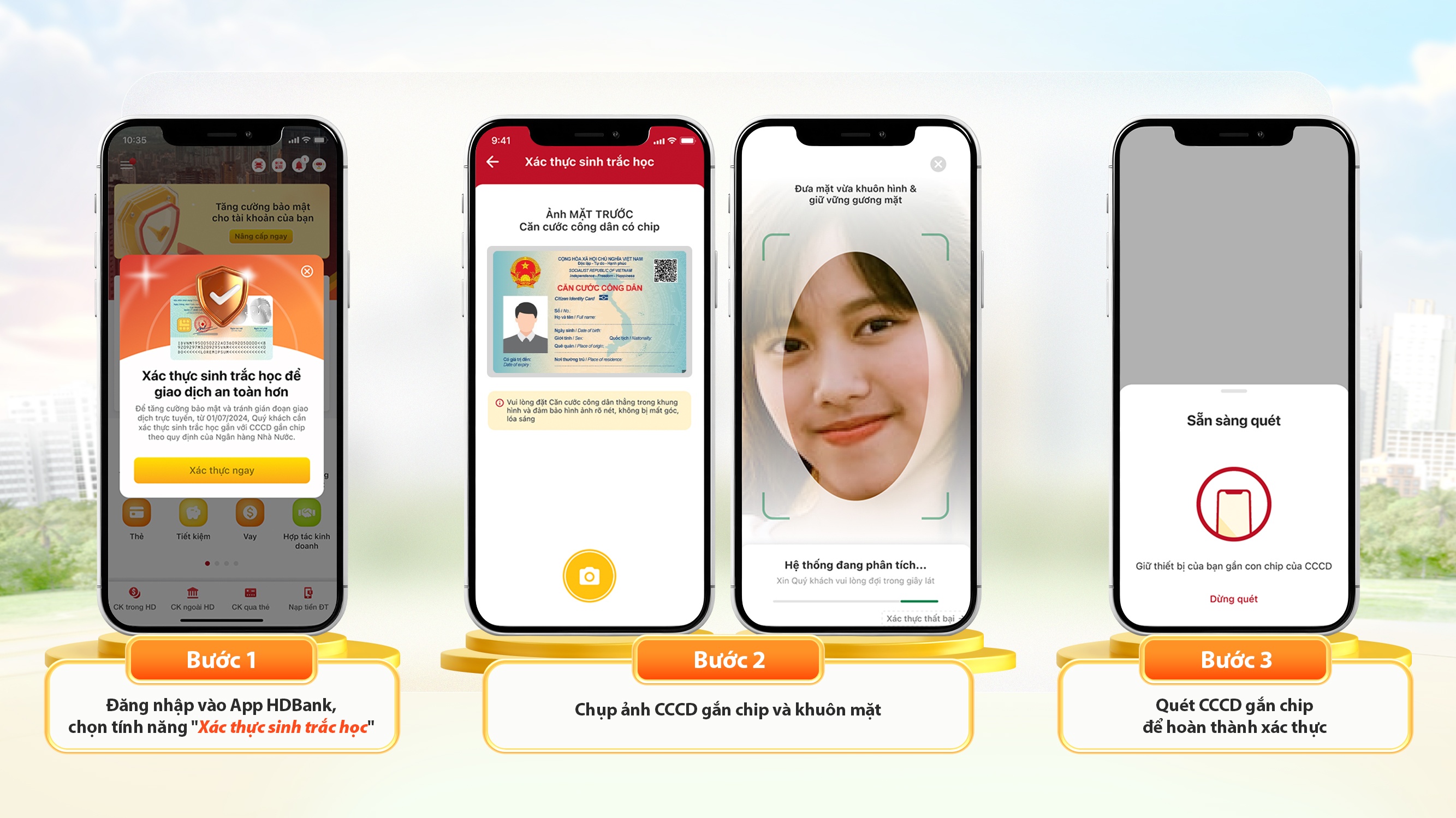 HDBank triển khai xác thực sinh trắc học để tăng cường an toàn giao dịch