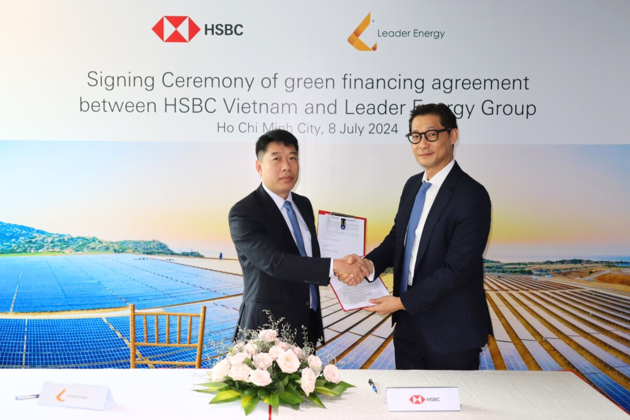 HSBC và Leader Energy công bố khoản vay 593 tỷ đồng