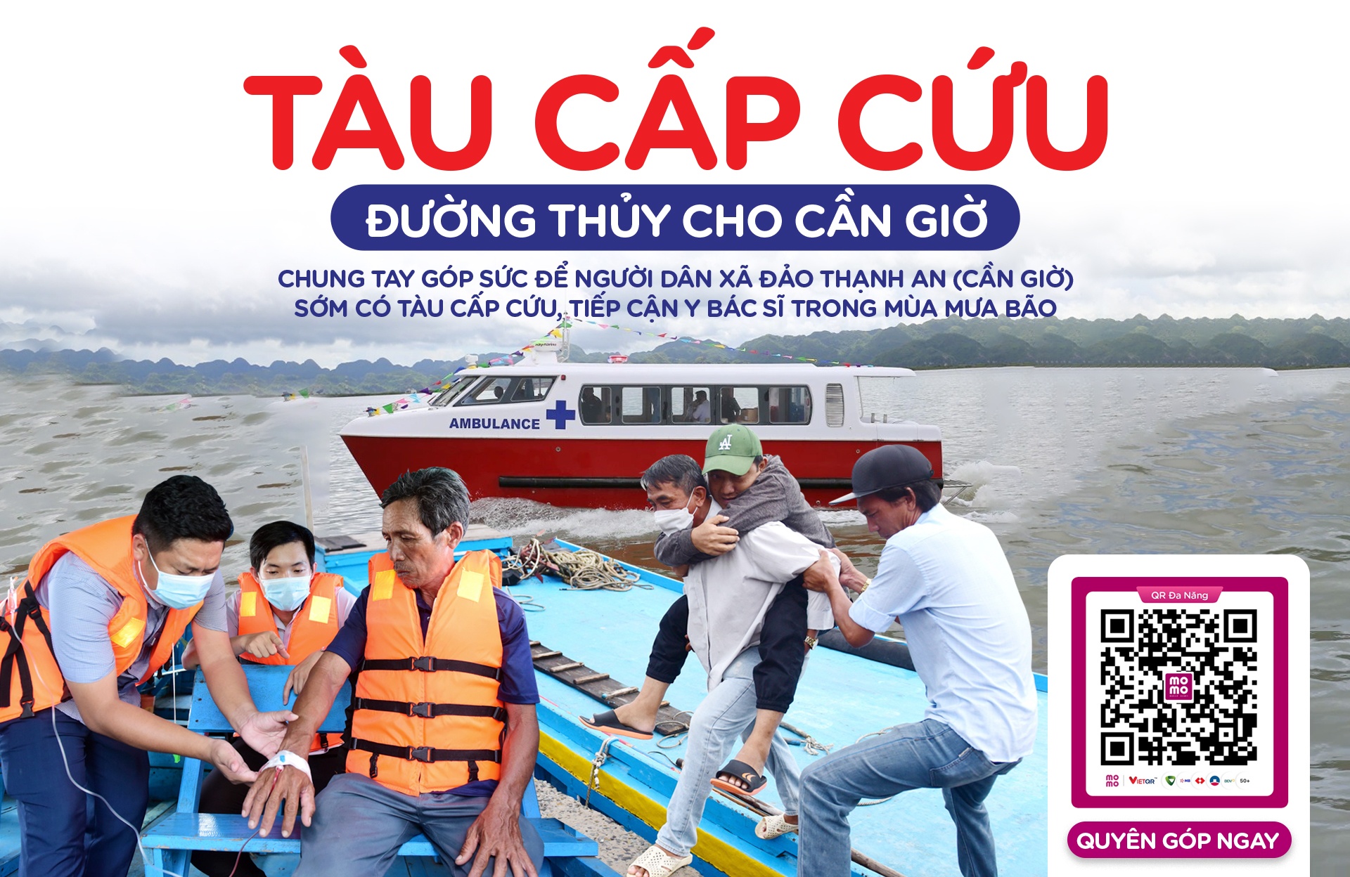 MoMo với dự án "Tàu cấp cứu đường thủy cho Cần Giờ”