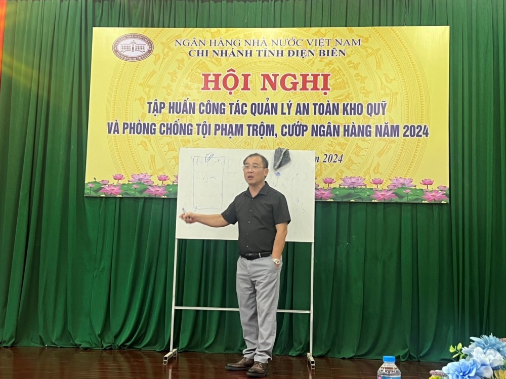 Điện Biên: Hội nghị tập huấn an toàn kho quỹ và phòng chống tội phạm