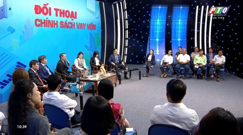Quảng Ngãi: Đối thoại trực tiếp về chính sách vay vốn trên sóng truyền hình