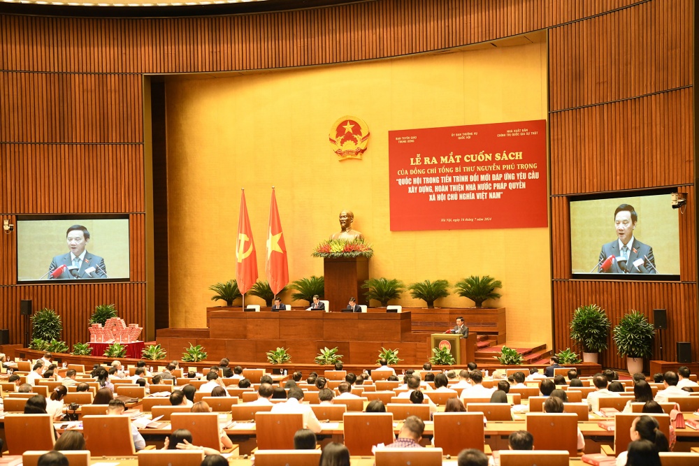 Lễ ra mắt cuốn sách của Tổng Bí thư Nguyễn Phú Trọng về Quốc hội Việt Nam