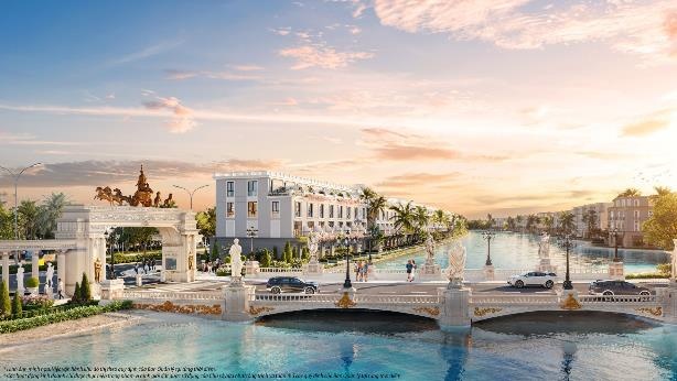 Quy hoạch tổng thể và từng căn biệt thự tại Hoàng Gia đều mang vẻ đẹp châu Âu xa hoa, tráng lệ