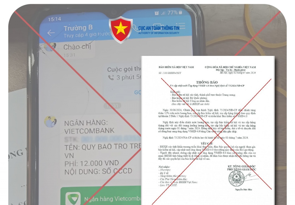 Chiêu trò lừa đảo cập nhật VssID giả để lấy cắp tài khoản Chiêu trò lừa đảo cập nhật VssID giả để lấy cắp tài khoản