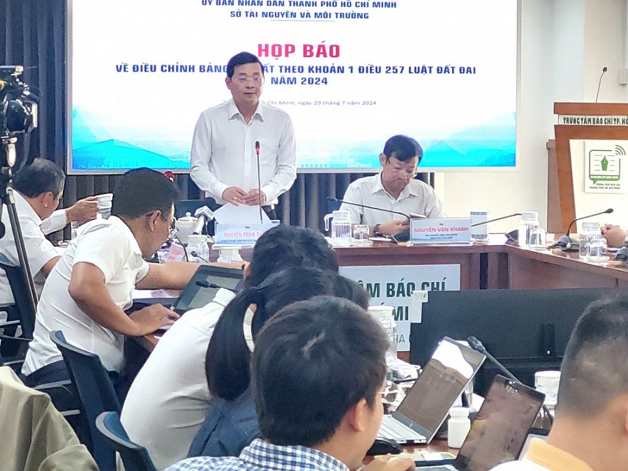 TP. Hồ Chí Minh: Bảng giá đất điều chỉnh mới tương ứng bằng 70% mặt bằng thị trường TP. Hồ Chí Minh: Bảng giá đất điều chỉnh mới tương ứng 70% mặt bằng thị trường