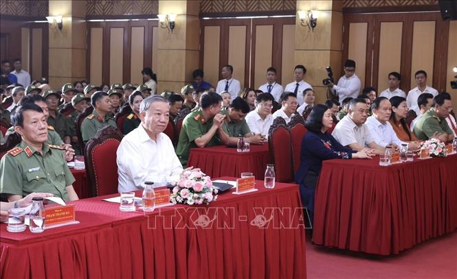 Chủ tịch nước Tô Lâm: Tiếp tục đổi mới phong trào Toàn dân bảo vệ an ninh Tổ quốc Chú thích ảnh