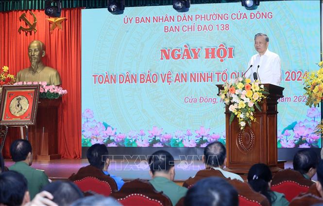 Chủ tịch nước Tô Lâm: Tiếp tục đổi mới phong trào Toàn dân bảo vệ an ninh Tổ quốc Chú thích ảnh