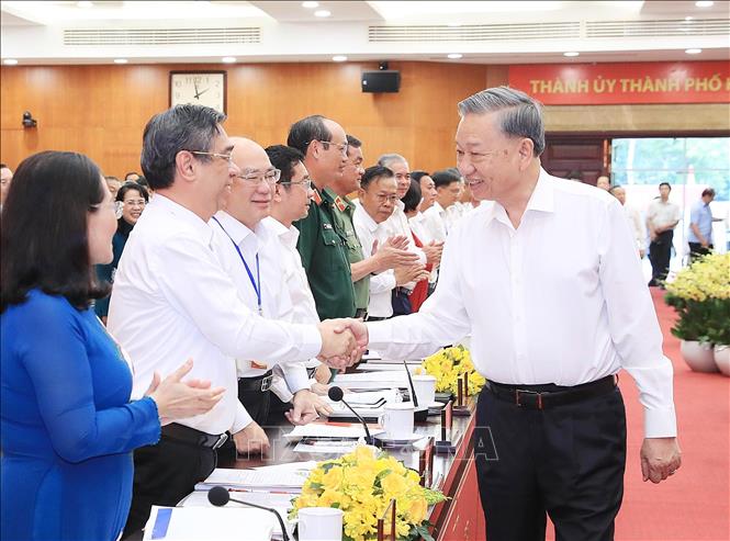 Tổng Bí thư, Chủ tịch nước Tô Lâm làm việc với Thành ủy TP Hồ Chí Minh