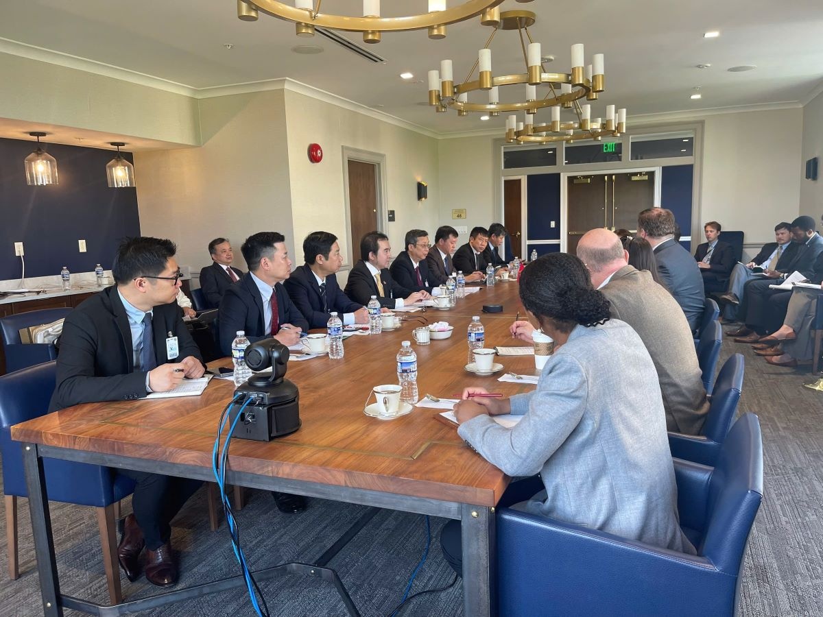 Buổi làm việc giữa Thứ trưởng Hoàng Trung và USDA ngày 27/8 tại Hoa Kỳ.