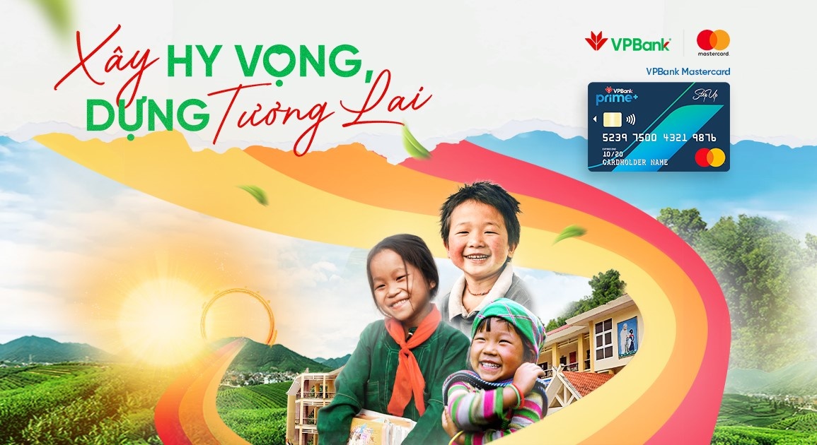 “Xây hy vọng - Dựng tương lai” là chương trình thiện nguyện ý nghĩa mà Mastercard cùng VPBank triển khai. “Xây hy vọng - Dựng tương lai” là chương trình thiện nguyện ý nghĩa mà Mastercard cùng VPBank triển khai.