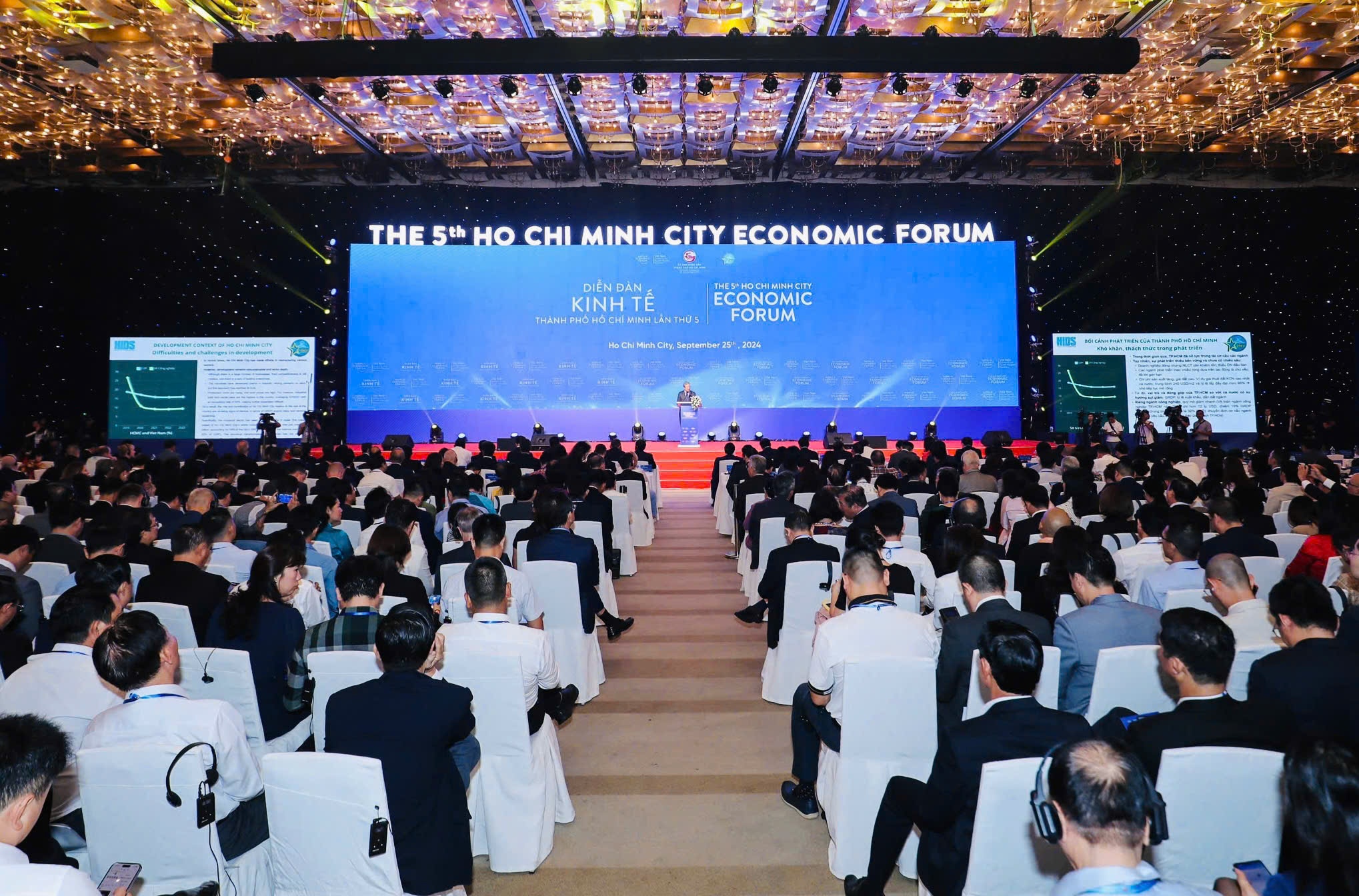 Toàn cảnh Diễn đàn Kinh tế Tp.HCM 2024. Toàn cảnh Diễn đàn Kinh tế Tp.HCM 2024.