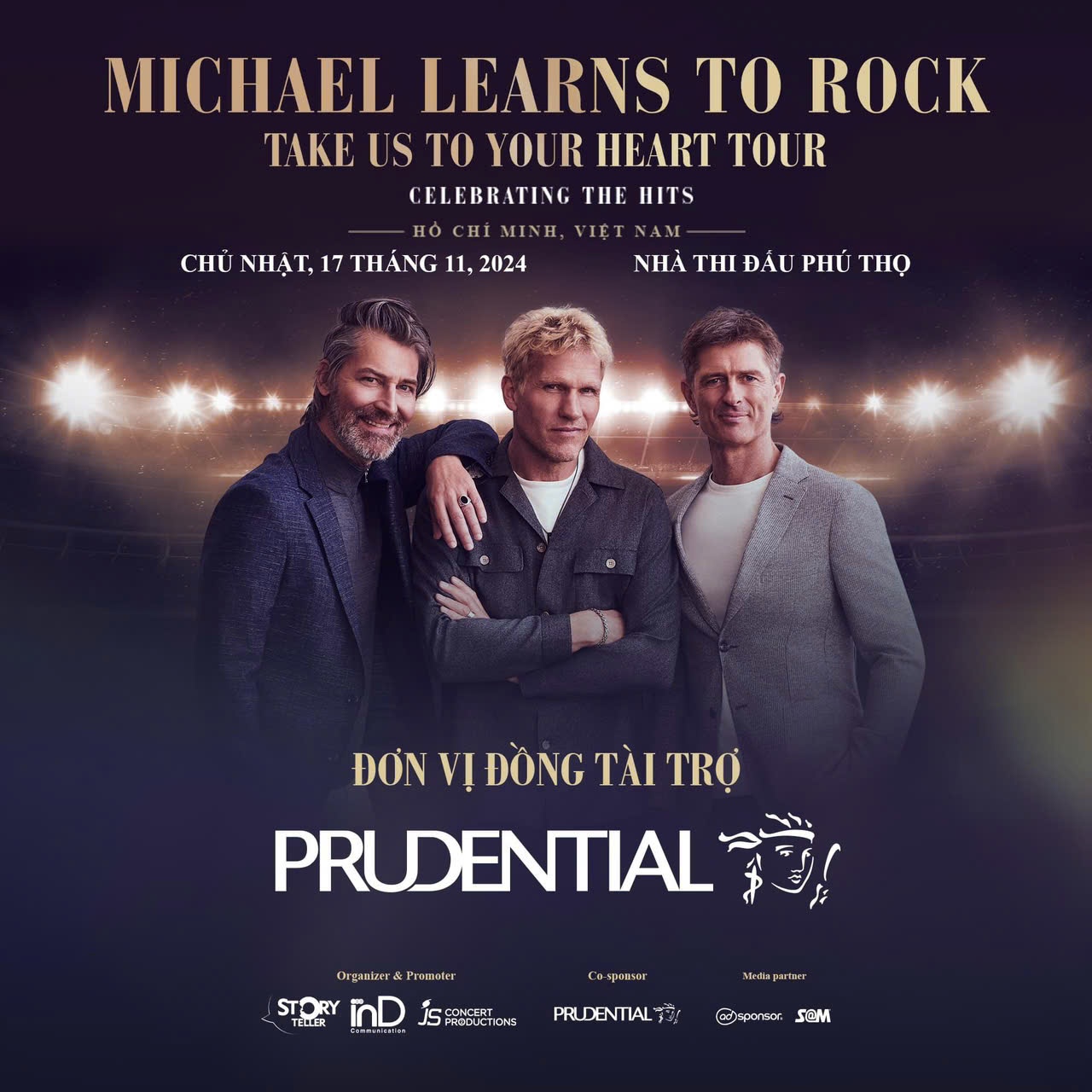 Nhóm nhạc huyền thoại Michael Learns To Rock hứa hẹn đưa đến đêm nhạc những ca khúc nổi tiếng và cả những bản hit mới. Nhóm nhạc huyền thoại Michael Learns To Rock hứa hẹn đưa đến đêm nhạc những ca khúc nổi tiếng và cả những bản hit mới.