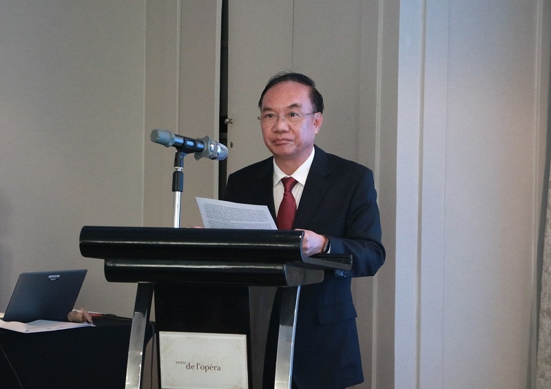 Ông Đoàn Xuân Tiên, Chủ tịch Hiệp hội Kế toán và Kiểm toán Việt Nam phát biểu tại sự kiện Ông Đoàn Xuân Tiên, Chủ tịch Hiệp hội Kế toán và Kiểm toán Việt Nam phát biểu tại sự kiện