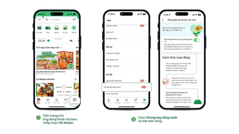 Grab Việt Nam triển khai các dự án trồng rừng, cùng người dùng góp phần giảm phát thải carbon Grab Việt Nam triển khai các dự án trồng rừng, cùng người dùng góp phần giảm phát thải carbon