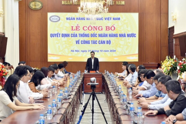 Công bố Quyết định giao quyền Chánh Thanh tra, giám sát ngân hàng