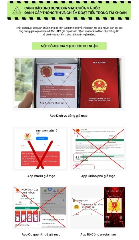 Vietcombank khuyến cáo khách hàng không cài đặt các app giả mạo có chứa mã độc Vietcombank khuyến cáo khách hàng không cài đặt các app giả mạo có chứa mã độc