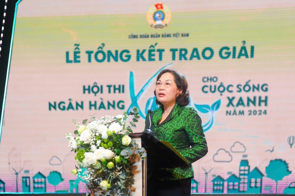 Hội thi “Ngân hàng xanh cho cuộc sống xanh” năm 2024: Lan toả thông điệp mạnh mẽ về tăng trưởng xanh Hội thi “Ngân hàng xanh cho cuộc sống xanh” năm 2024: Lan toả thông điệp mạnh mẽ về tăng trưởng xanh