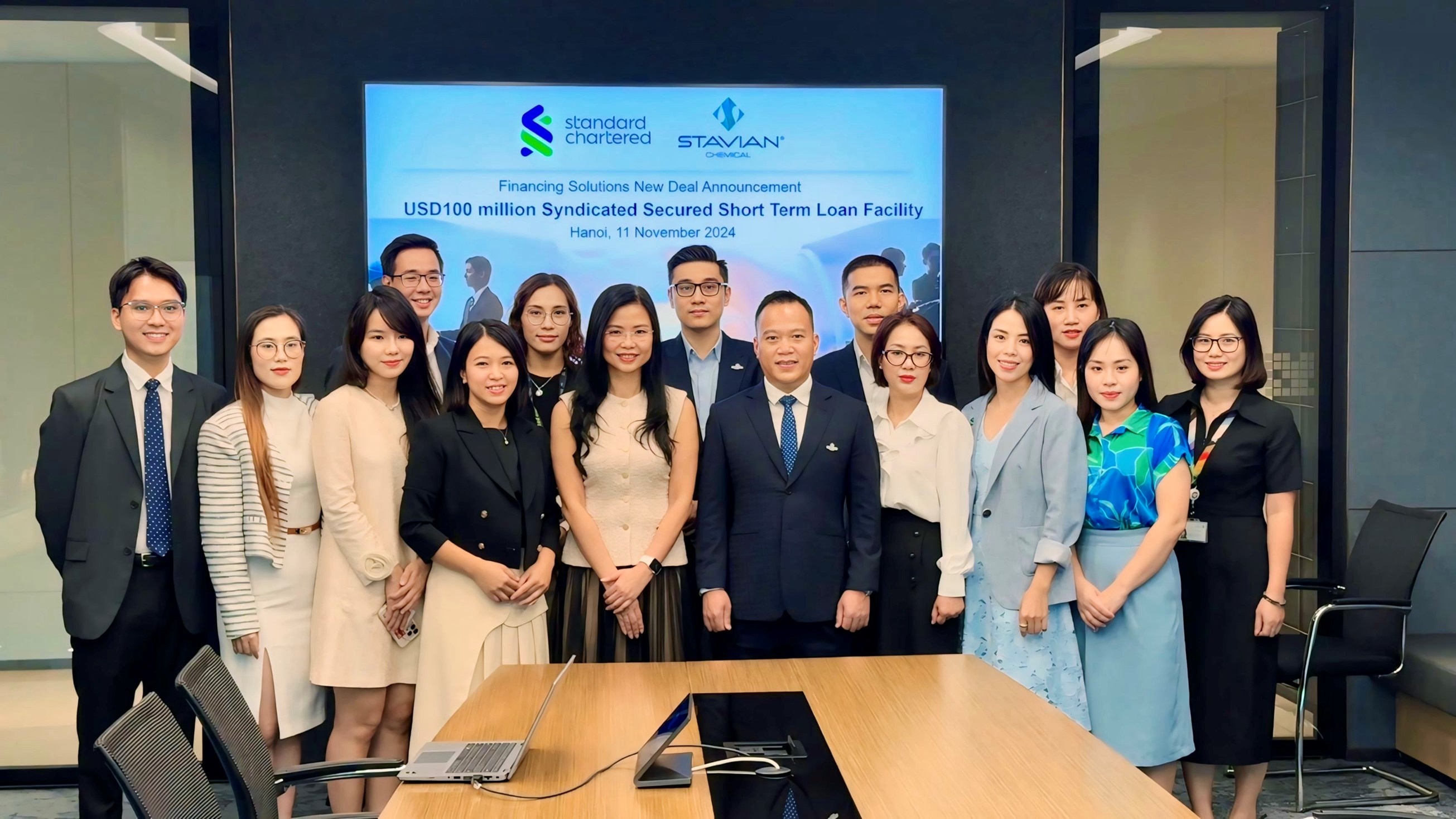 Standard Chartered thu xếp khoản vay hợp vốn trị giá 100 triệu USD cho Stavian Hoá chất Standard Chartered thu xếp khoản vay hợp vốn trị giá 100 triệu USD cho Stavian Hoá chất