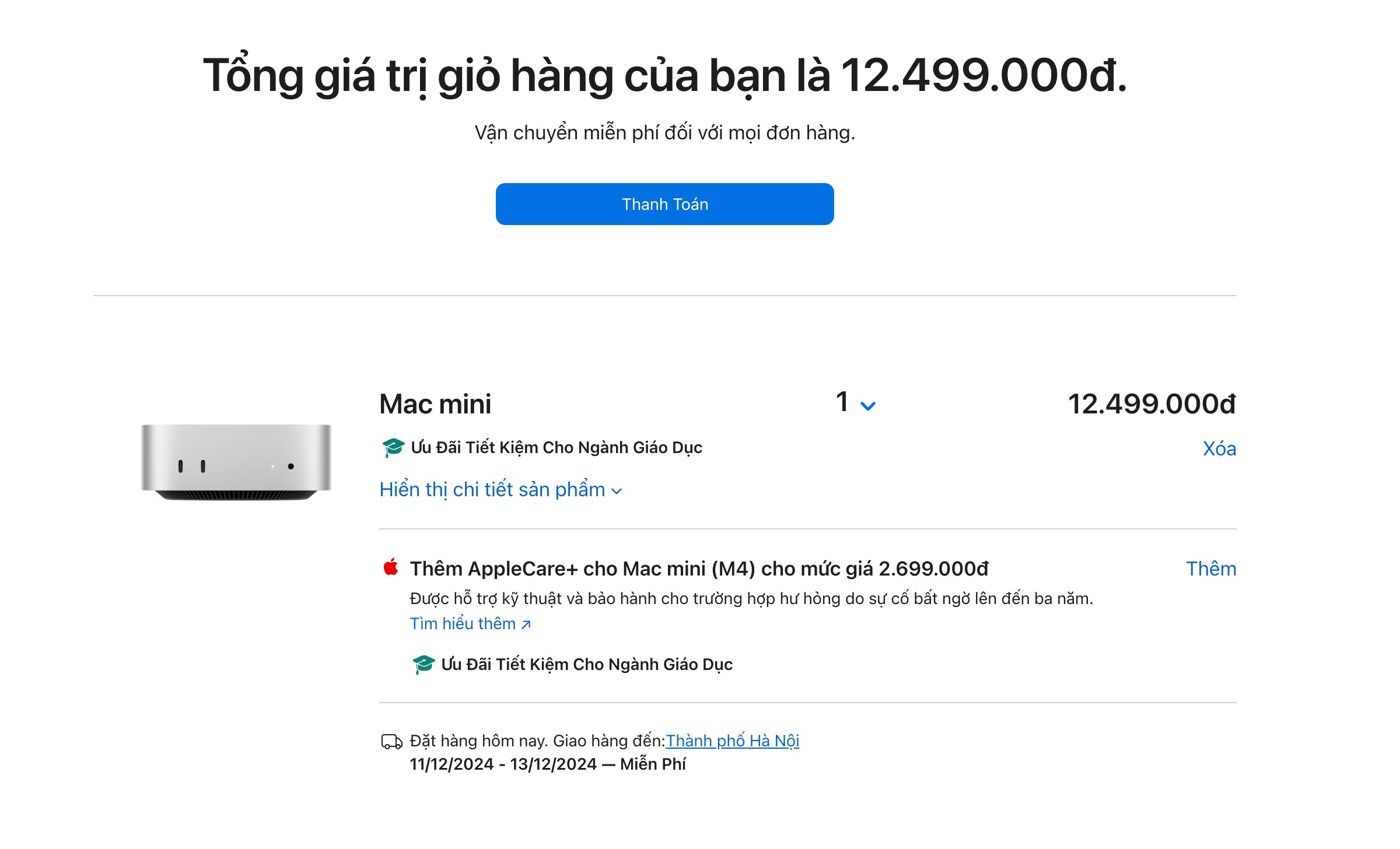 Mac mini M4 mở bán tại Việt Nam, sinh viên mua hàng chỉ còn hơn 12 triệu đồng