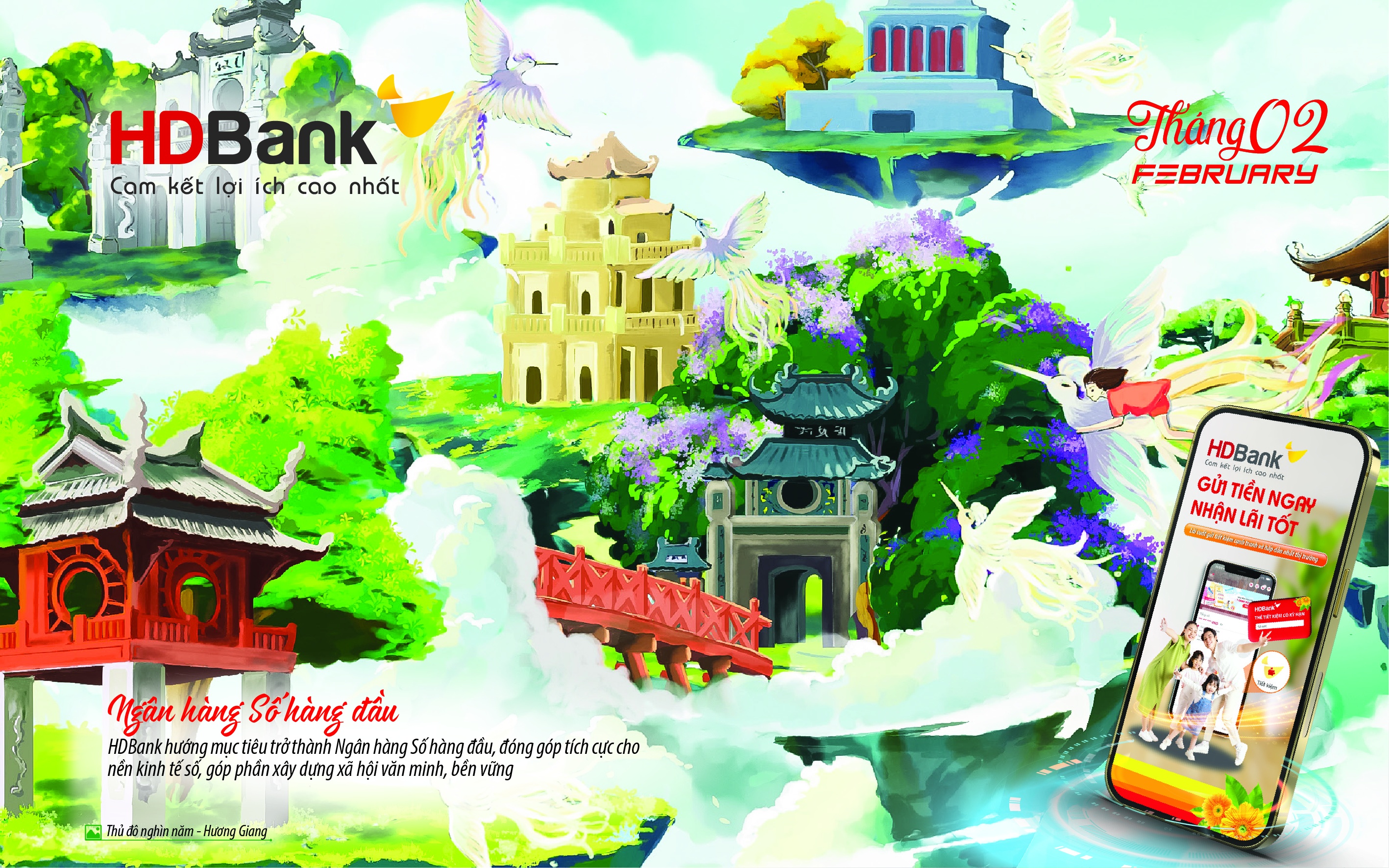 Bộ lịch HDBank 2025: 35 năm mùa xuân hành động, Tết Xanh vững bền