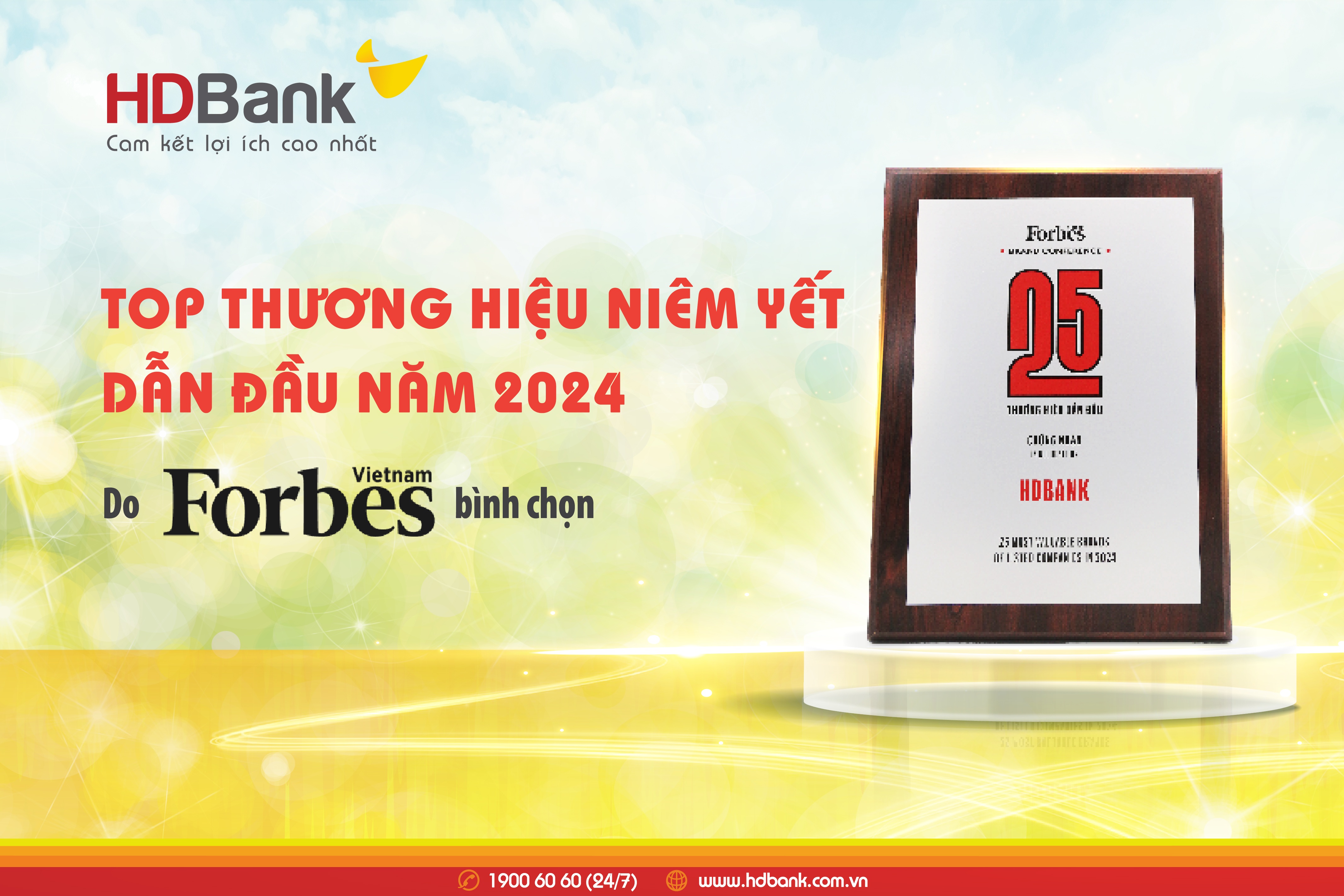 HDBank lần thứ 6 liên tiếp vào Top 25 thương hiệu niêm yết dẫn đầu theo đánh giá của Forbes HDBank lần thứ 6 liên tiếp vào Top 25 thương hiệu niêm yết dẫn đầu theo đánh giá của Forbes