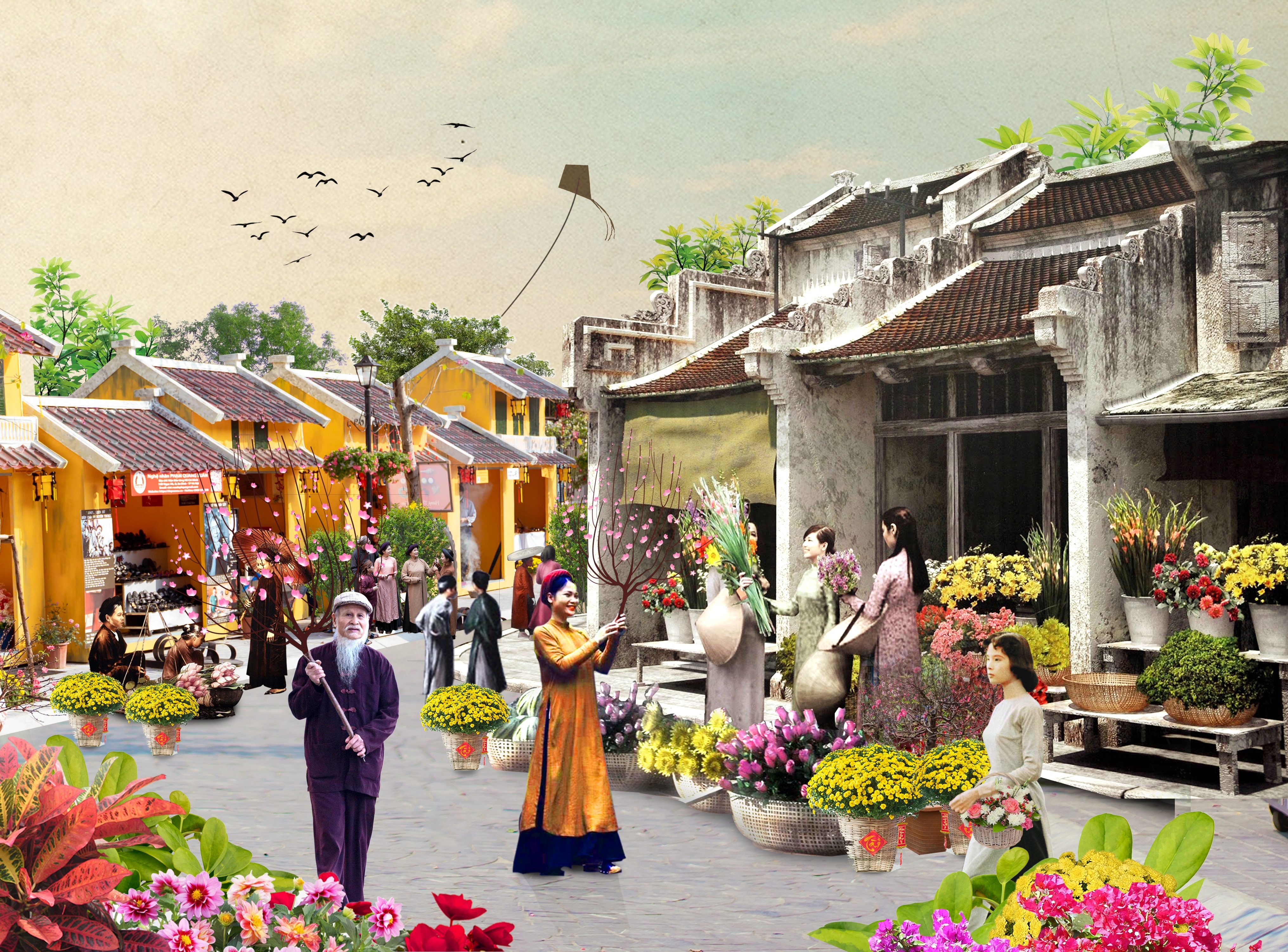 Chợ hoa Hàng Lược - một trong những chợ hoa cổ nhất tại Hà Nội, nơi lưu giữ nhiều nét đẹp của Tết cổ truyền dân tộc sẽ được tái hiện giữa lòng khu đô thị Mailand Hanoi City Chợ hoa Hàng Lược - một trong những chợ hoa cổ nhất tại Hà Nội, nơi lưu giữ nhiều nét đẹp của Tết cổ truyền dân tộc sẽ được tái hiện giữa lòng khu đô thị Mailand Hanoi City