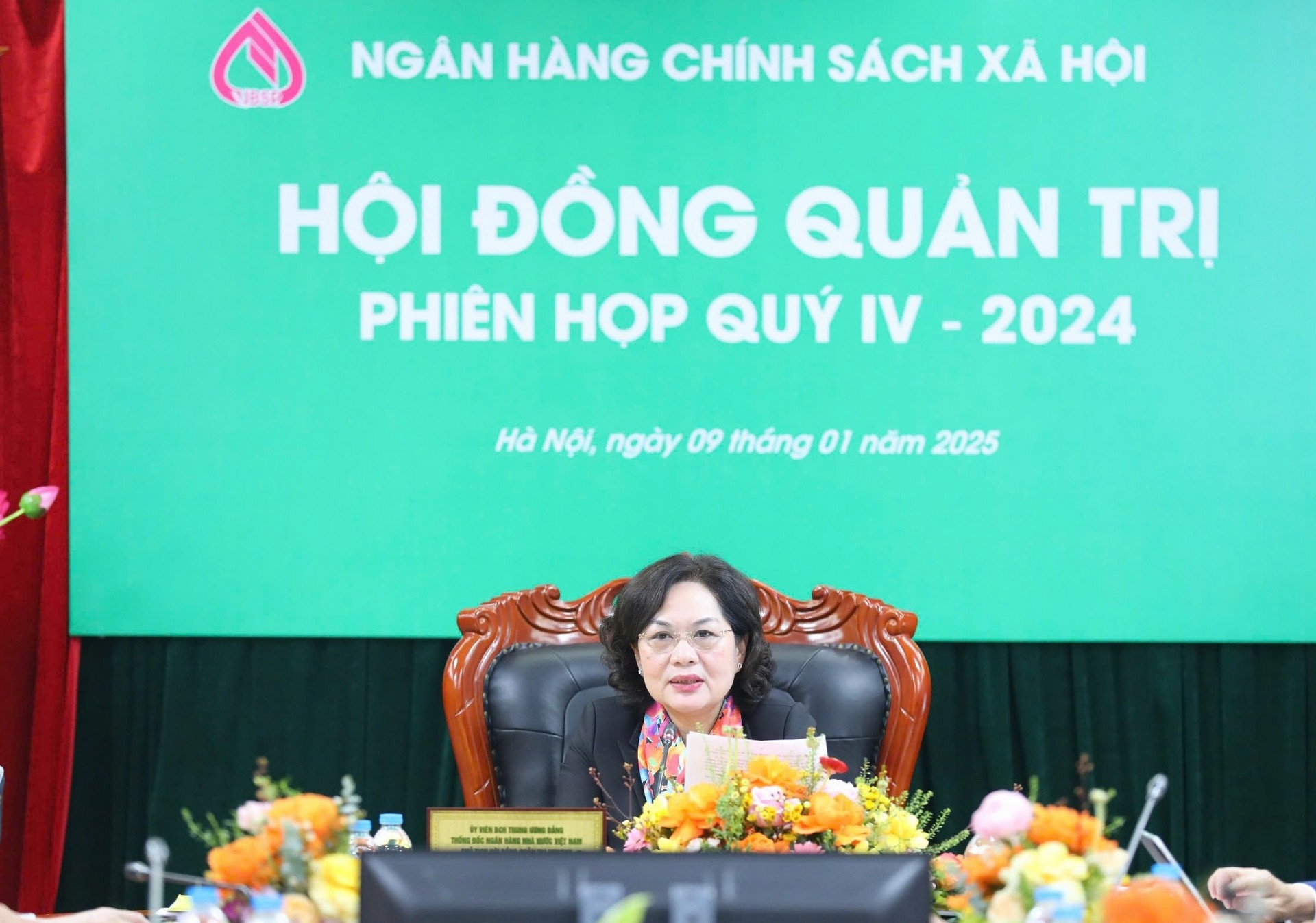 Thống đốc Nguyễn Thị Hồng chủ trì phiên họp Hội đồng quản trị NHCSXH thường kỳ quý IV/2024