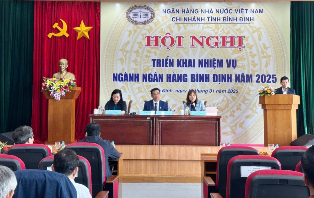 Hội nghị triển khai nhiệm vụ ngành ngân hàng Bình Định năm 2025