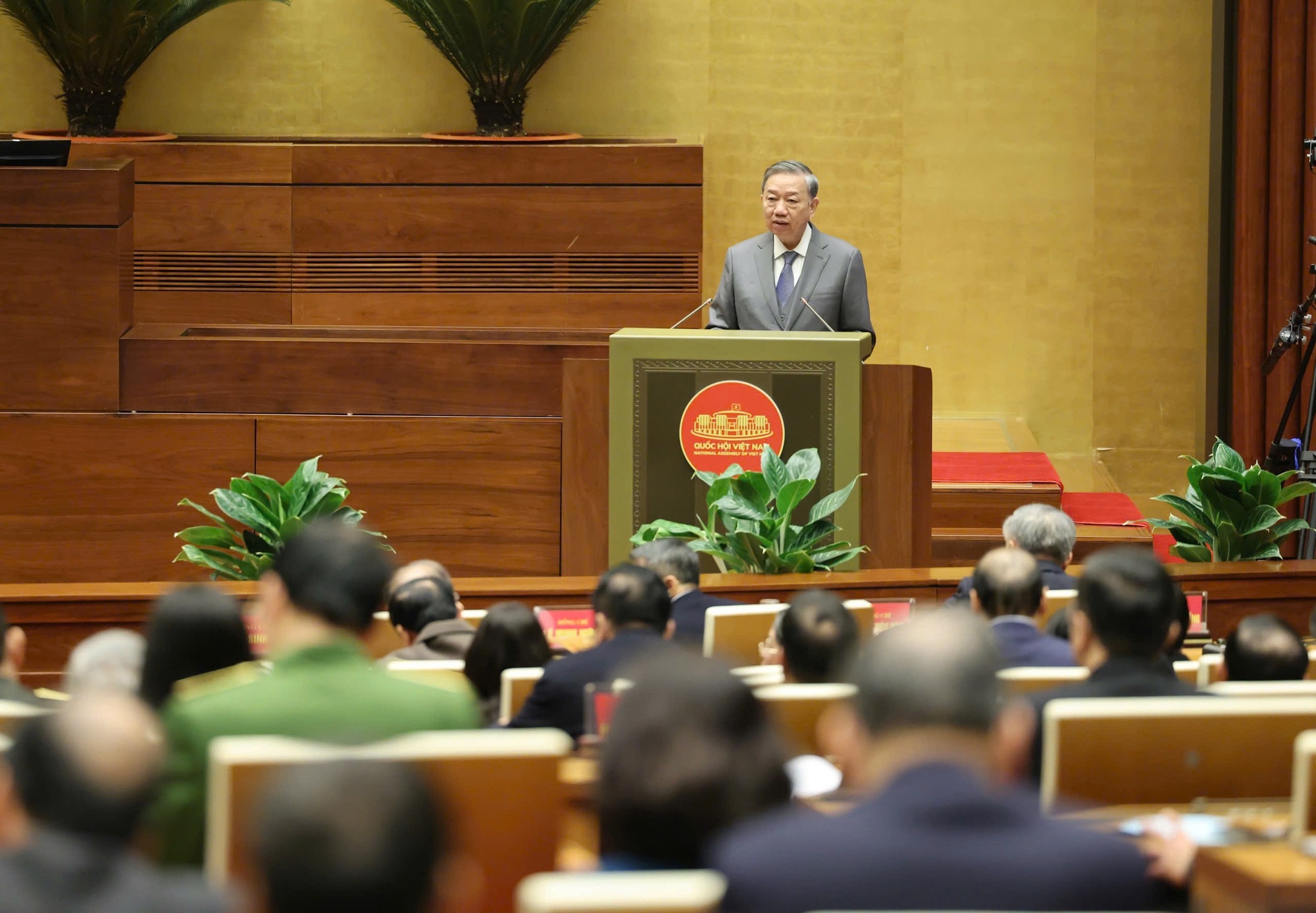 Tổng Bí thư Tô Lâm: Luôn quán triệt xem đầu tư vào khoa học - công nghệ, đổi mới sáng tạo và chuyển đổi số là chiến lược lâu dài, chấp nhận độ trễ và rủi ro trong triển khai. Ảnh: VGP/Nhật Bắc Tổng Bí thư Tô Lâm: Luôn quán triệt xem đầu tư vào khoa học - công nghệ, đổi mới sáng tạo và chuyển đổi số là chiến lược lâu dài, chấp nhận độ trễ và rủi ro trong triển khai. Ảnh: VGP/Nhật Bắc