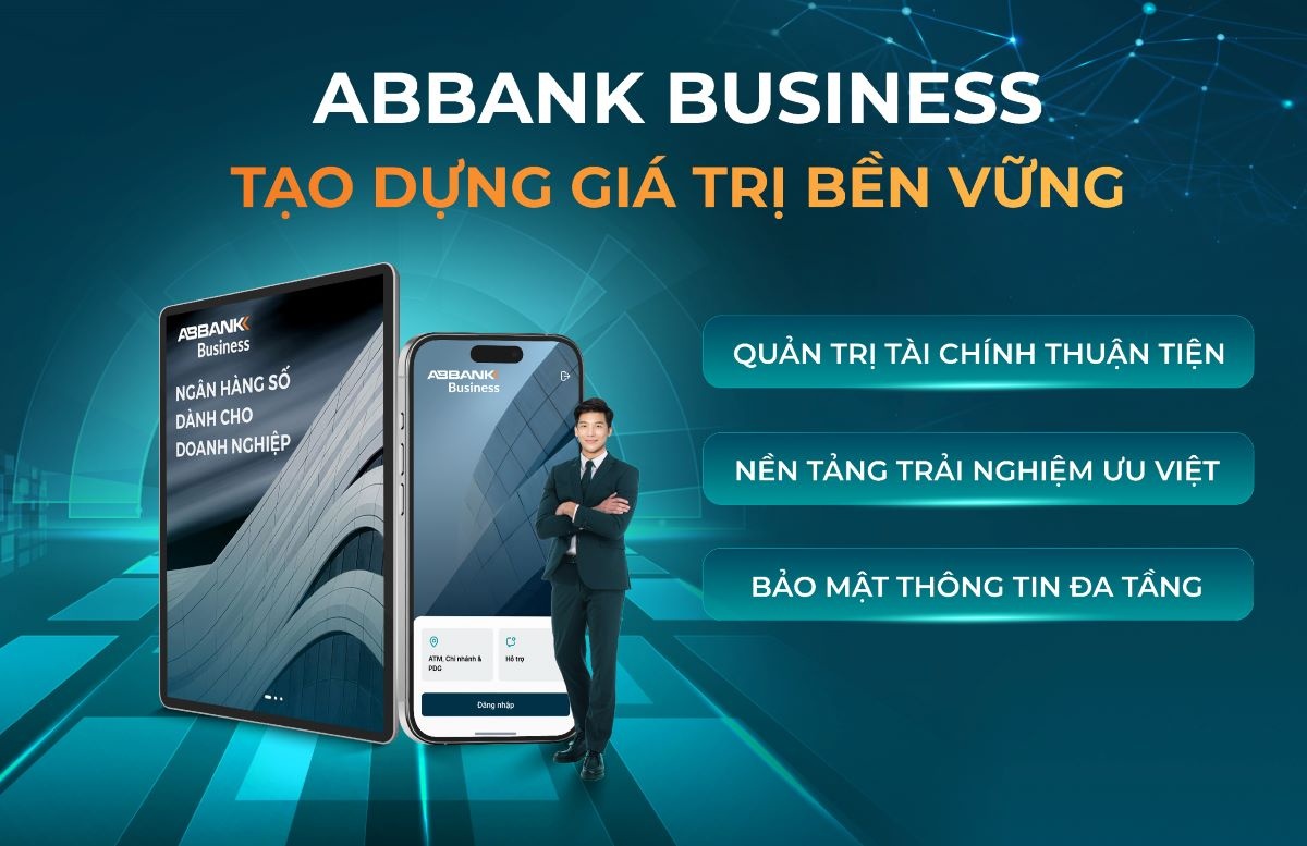 ABBANK Business mang đến cho doanh nghiệp trải nghiệm một nền tảng quản lý tài chính xuyên suốt có tính bảo mật cao ABBANK Business mang đến cho doanh nghiệp trải nghiệm một nền tảng quản lý tài chính xuyên suốt có tính bảo mật cao