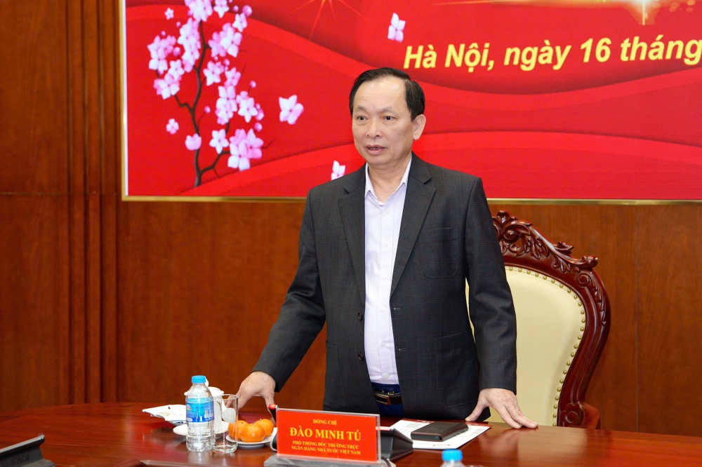 Phó Thống đốc Đào Minh Tú phát biểu tại buổi gặp mặt Phó Thống đốc Đào Minh Tú phát biểu tại buổi gặp mặt