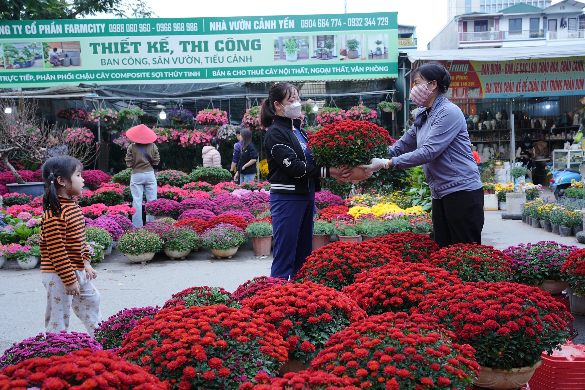 Chợ hoa xuân nhộn nhịp những ngày cận Tết Chợ hoa xuân nhộn nhịp những ngày cận Tết