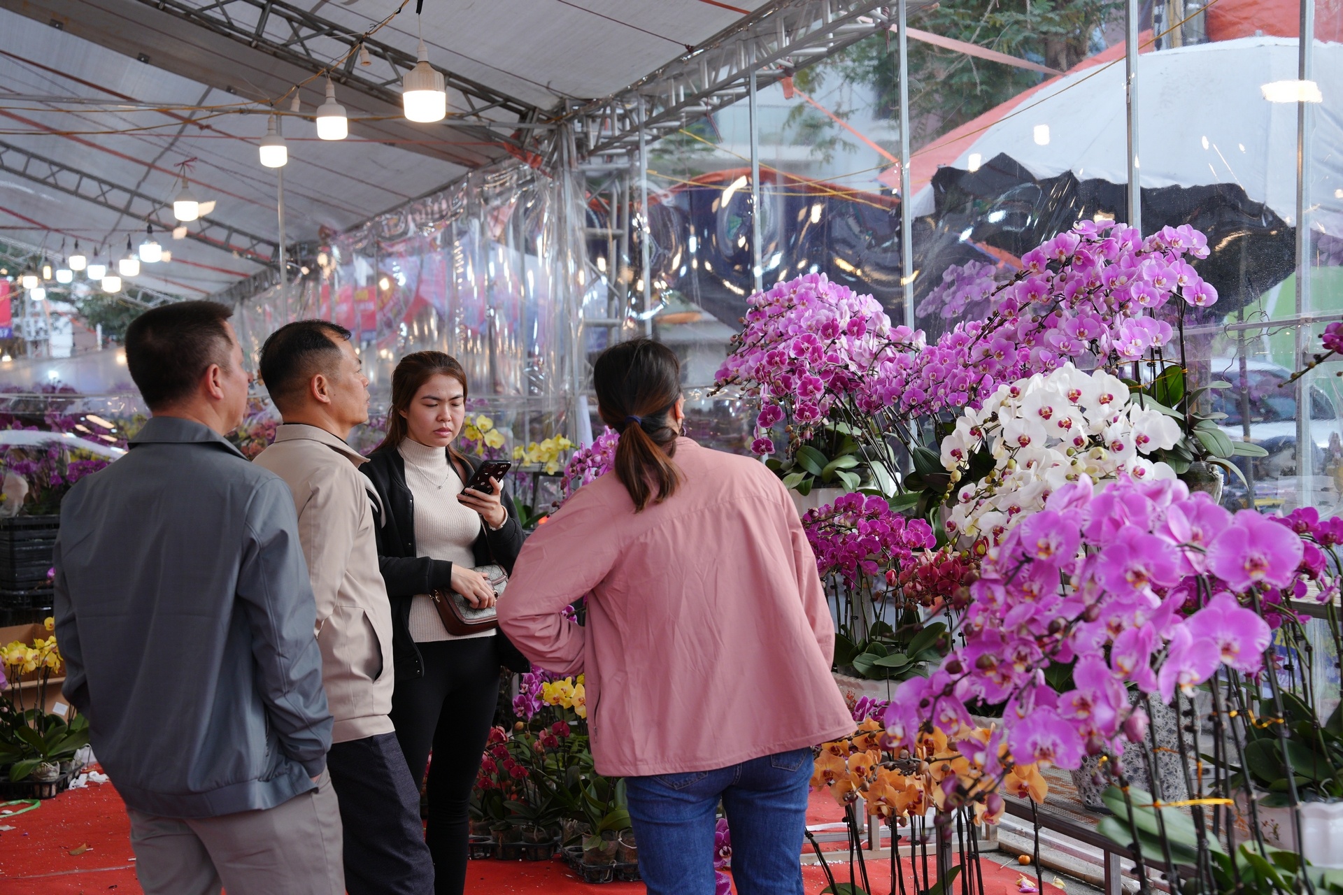 Chợ hoa xuân nhộn nhịp những ngày cận Tết Chợ hoa xuân nhộn nhịp những ngày cận Tết