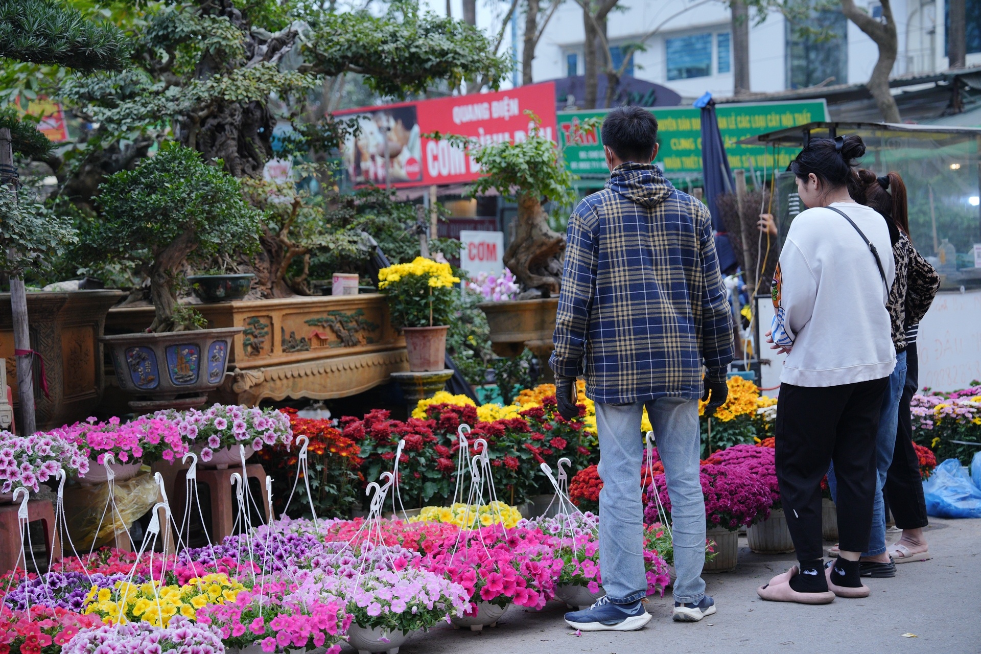 Chợ hoa xuân nhộn nhịp những ngày cận Tết Chợ hoa xuân nhộn nhịp những ngày cận Tết